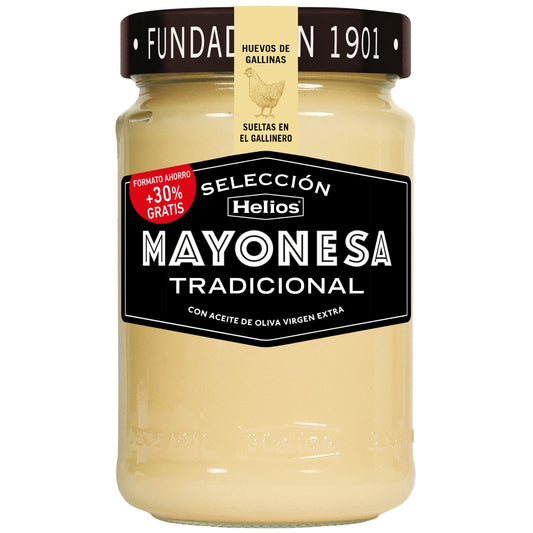 Mayonesa tradicional cristal Helios 350g La Despensa