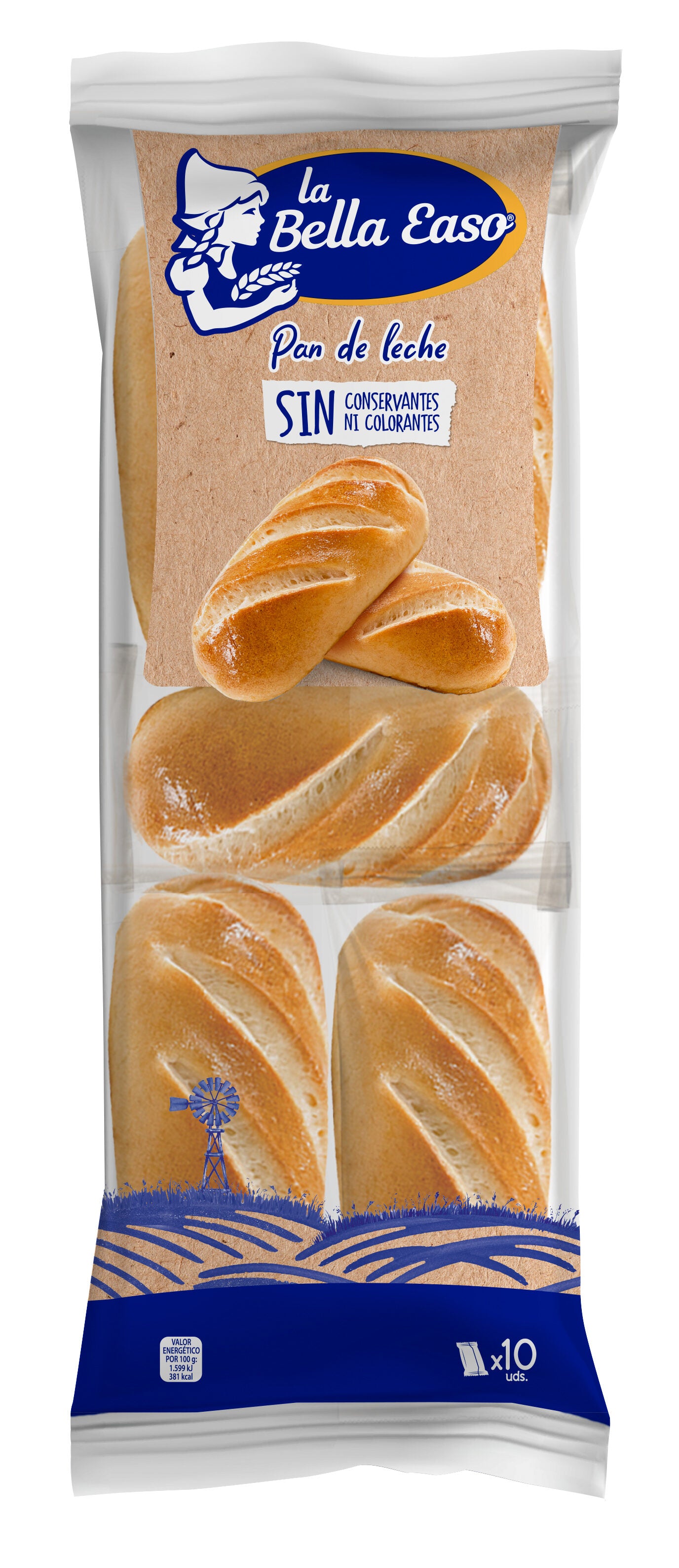Pan de leche  la Bella easo 350g