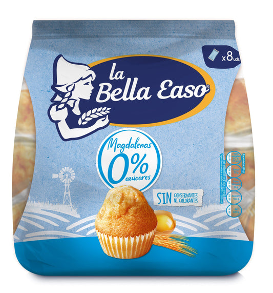 Magdalenas 0% azucar Bella easo La Despensa