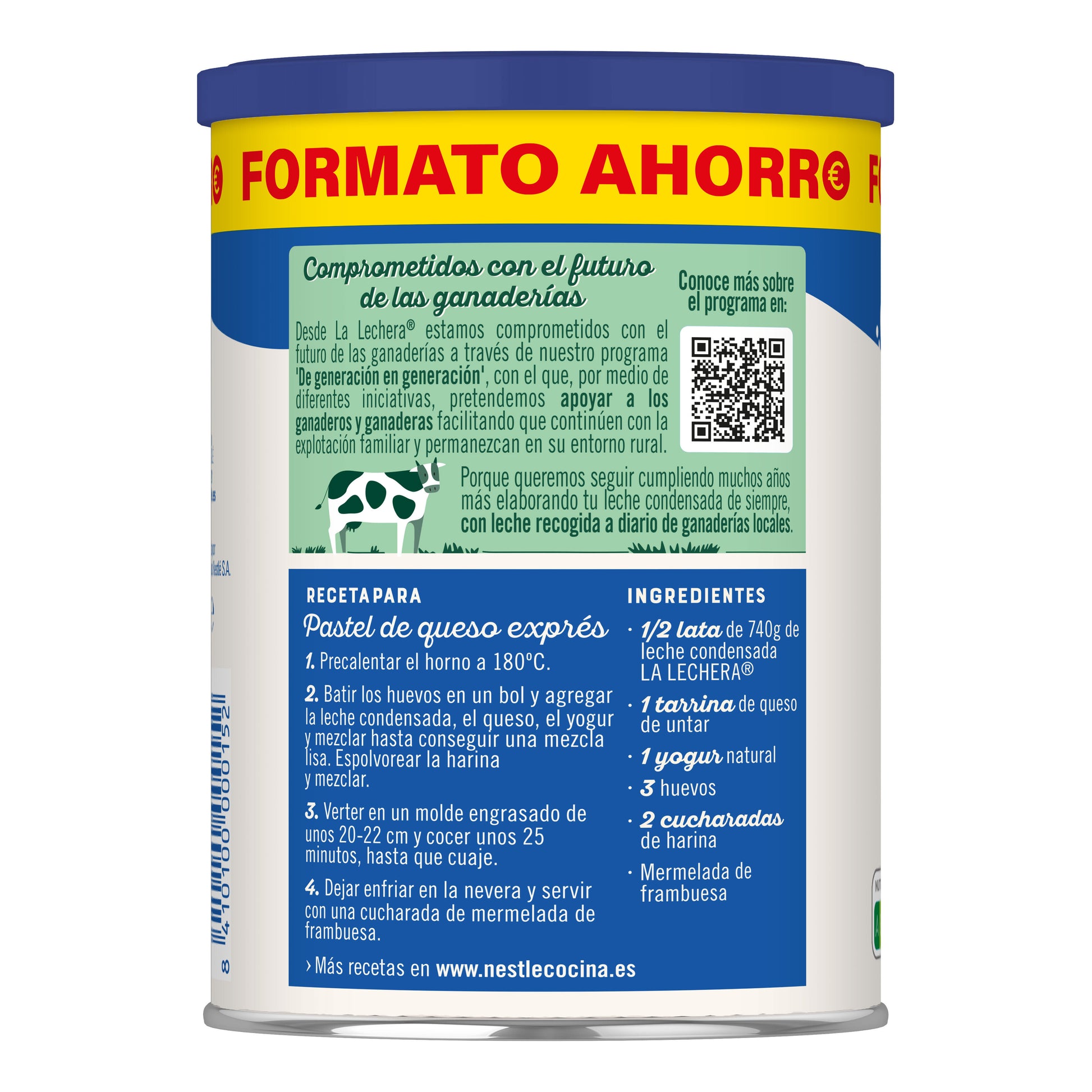 Leche condensada entera  La lechera 740g