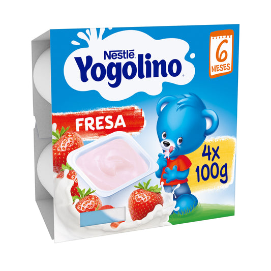 Yogur fresa postre lácteo Nestle p-4 100g La Despensa