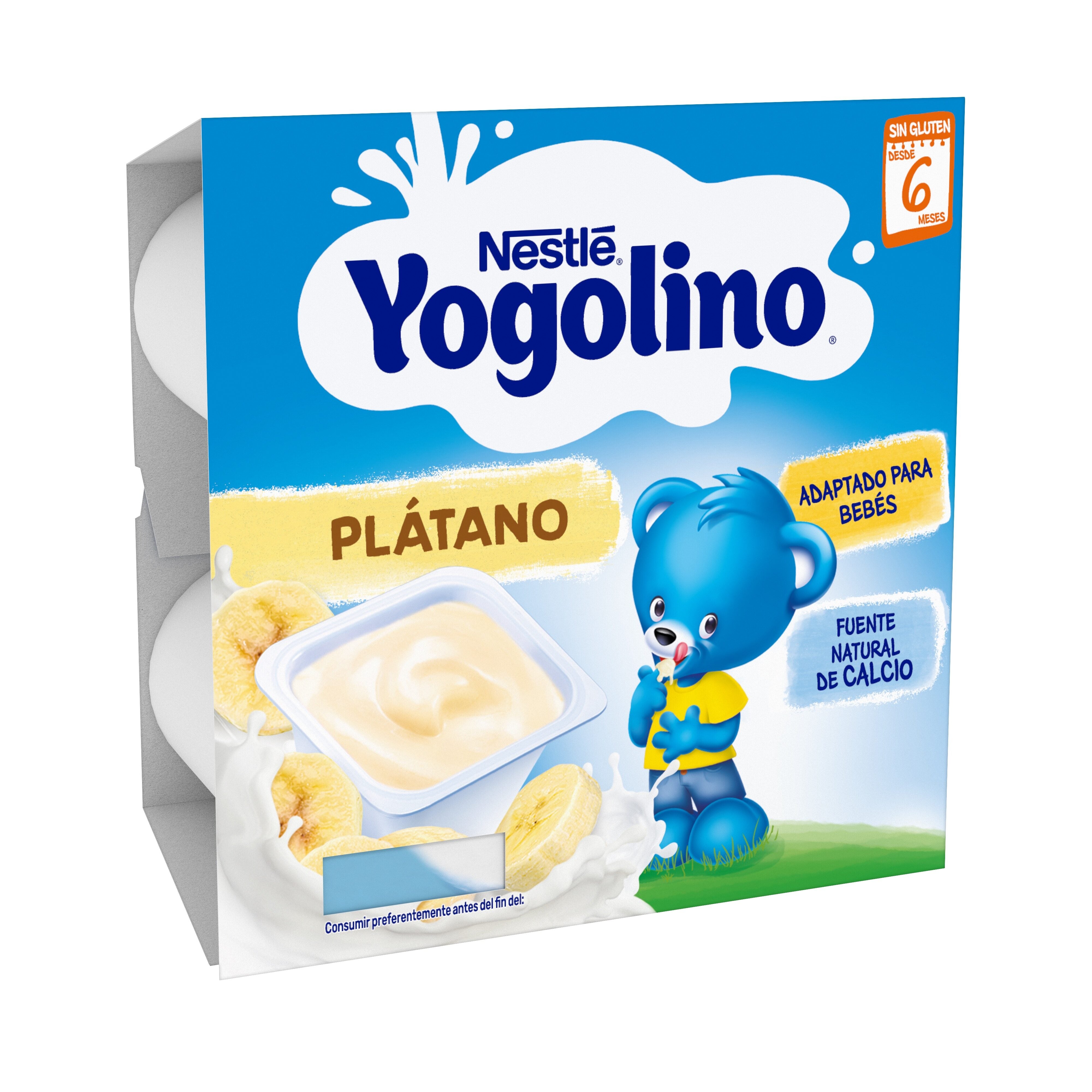 Yogur yogolino plátano postre lácteo Nestle p-4 100g