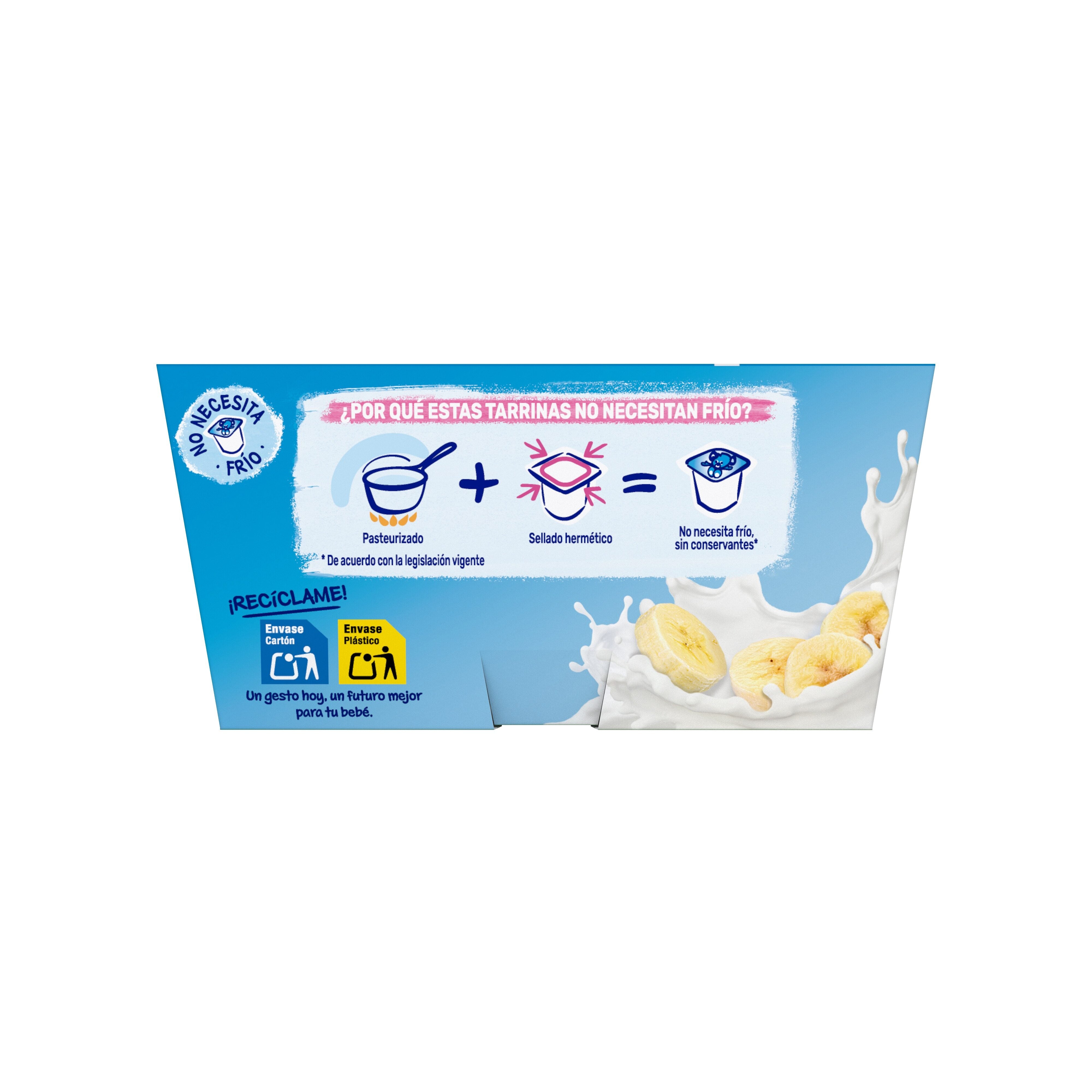 Yogur yogolino plátano postre lácteo Nestle p-4 100g