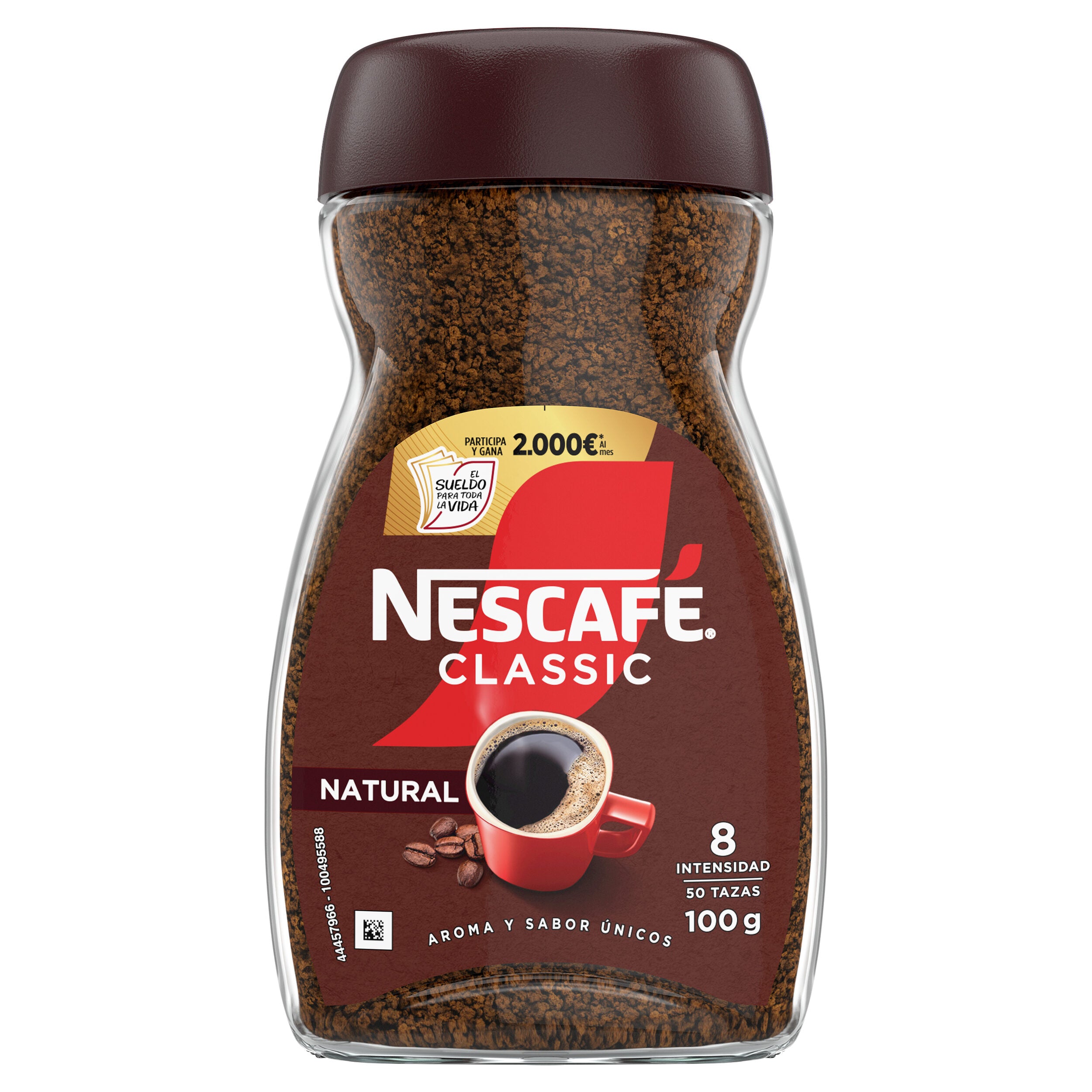 Café soluble natural Nescafe 100g
