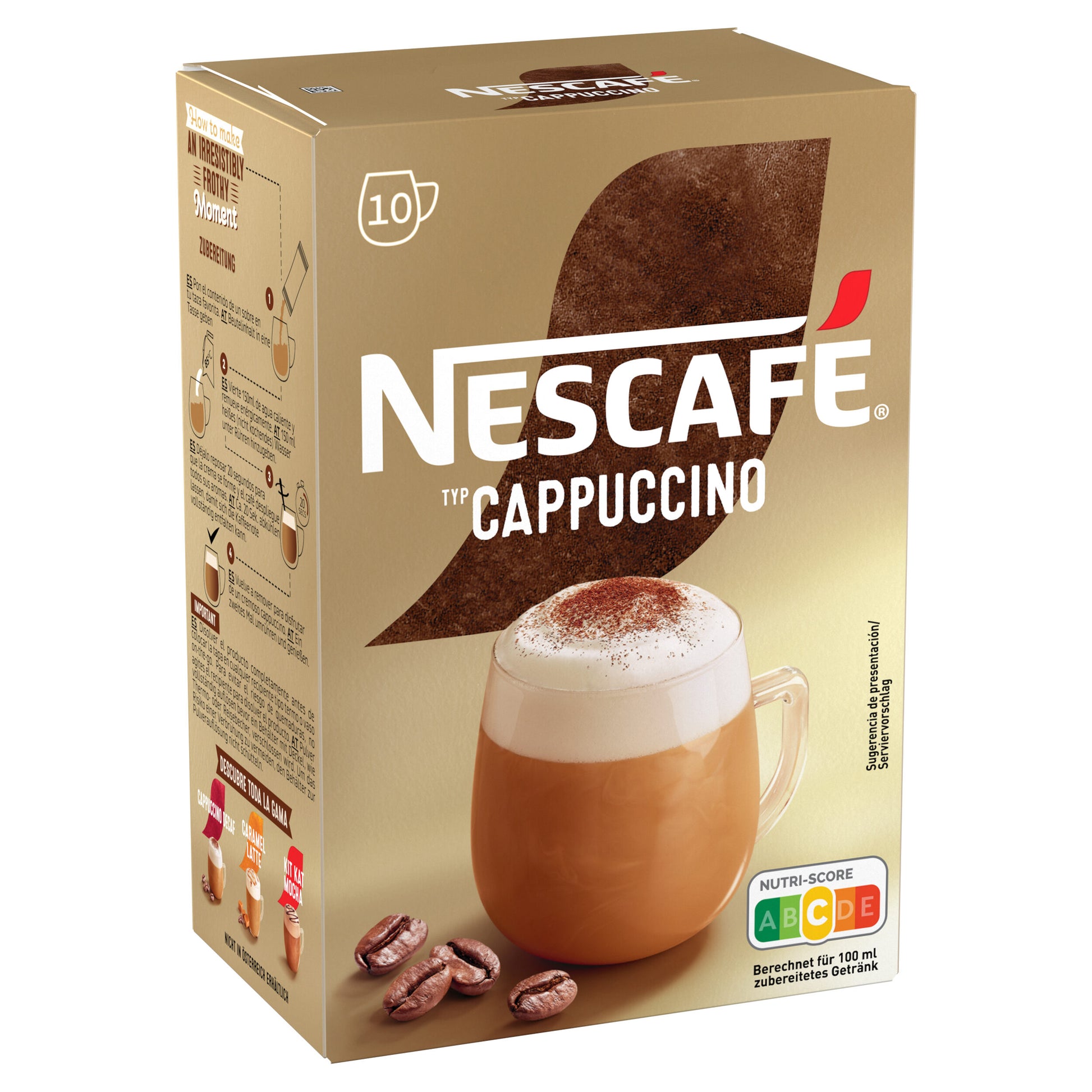 Café soluble capuccino natural sobre Nescafe p10