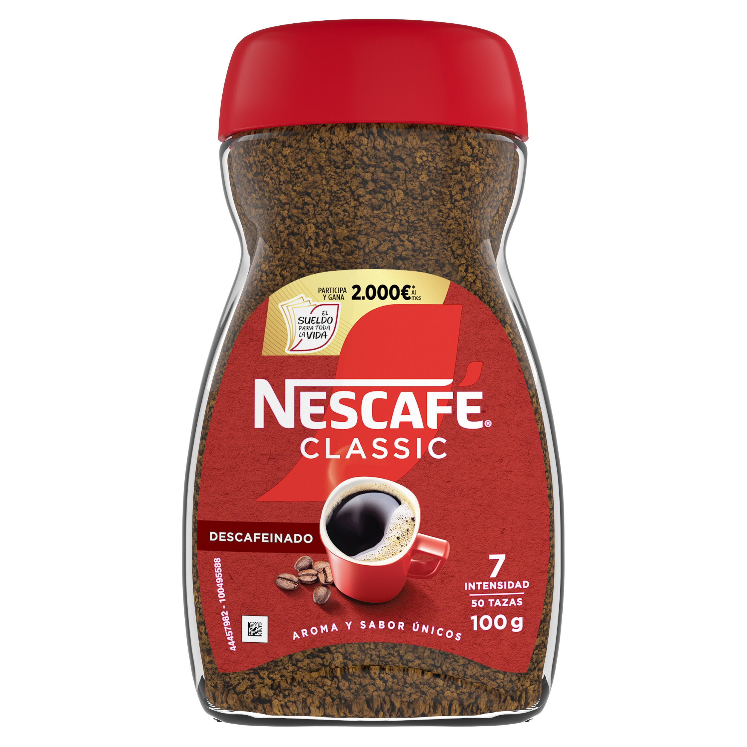 Café soluble descafeinado Nescafe 100g