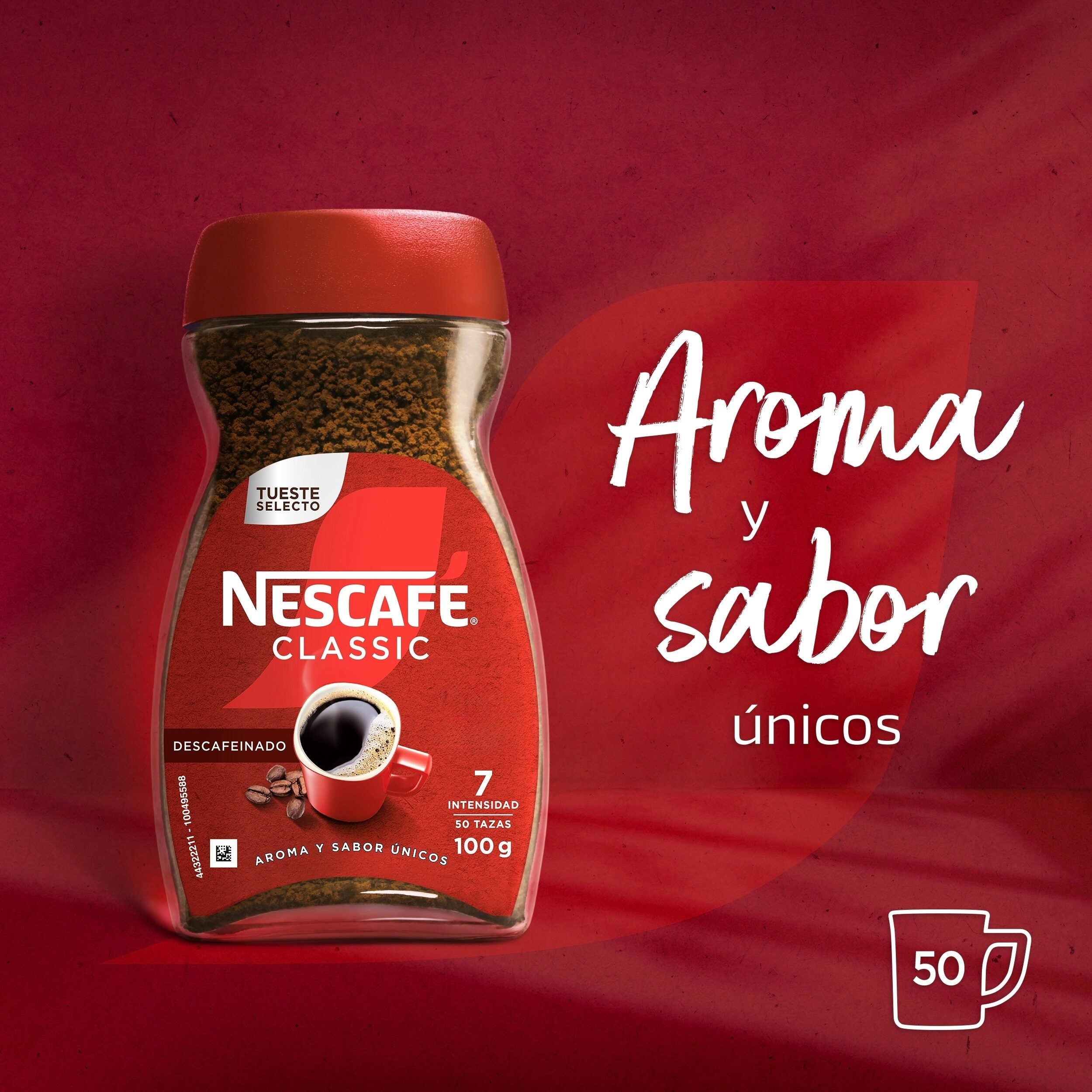 Café soluble descafeinado Nescafe 100g