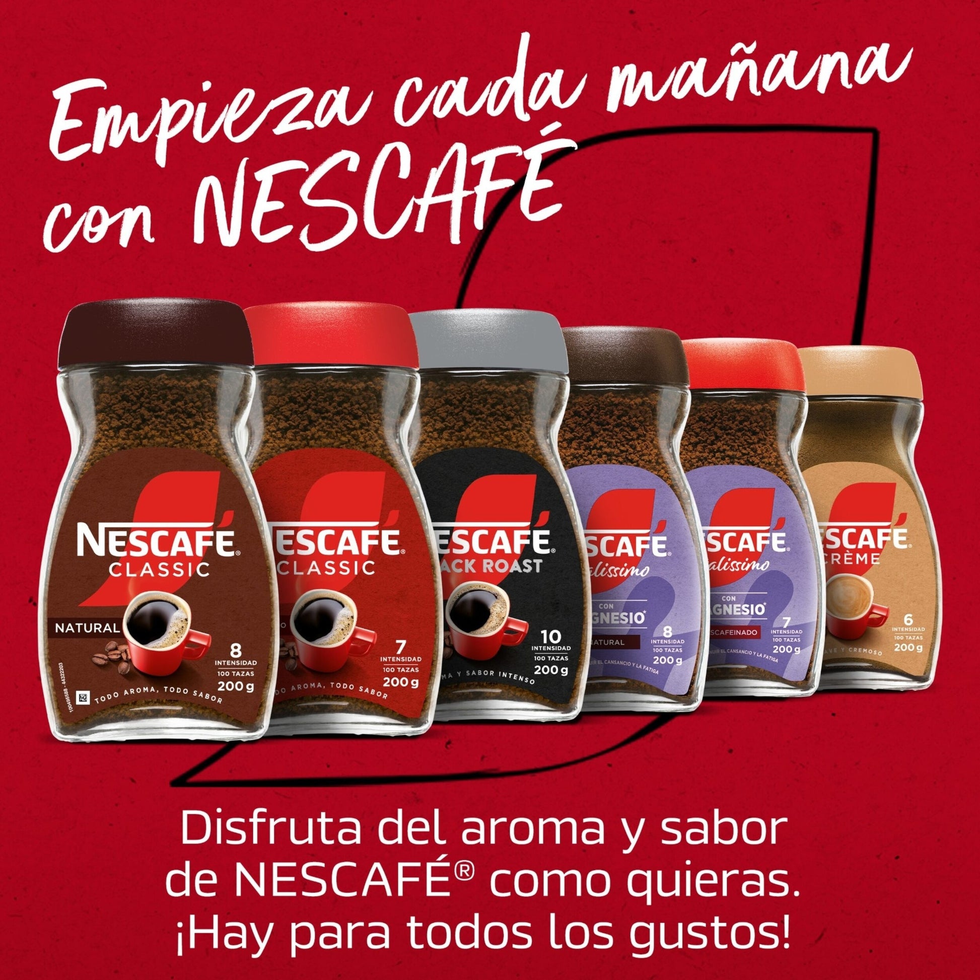 Café soluble descafeinado Nescafe 100g