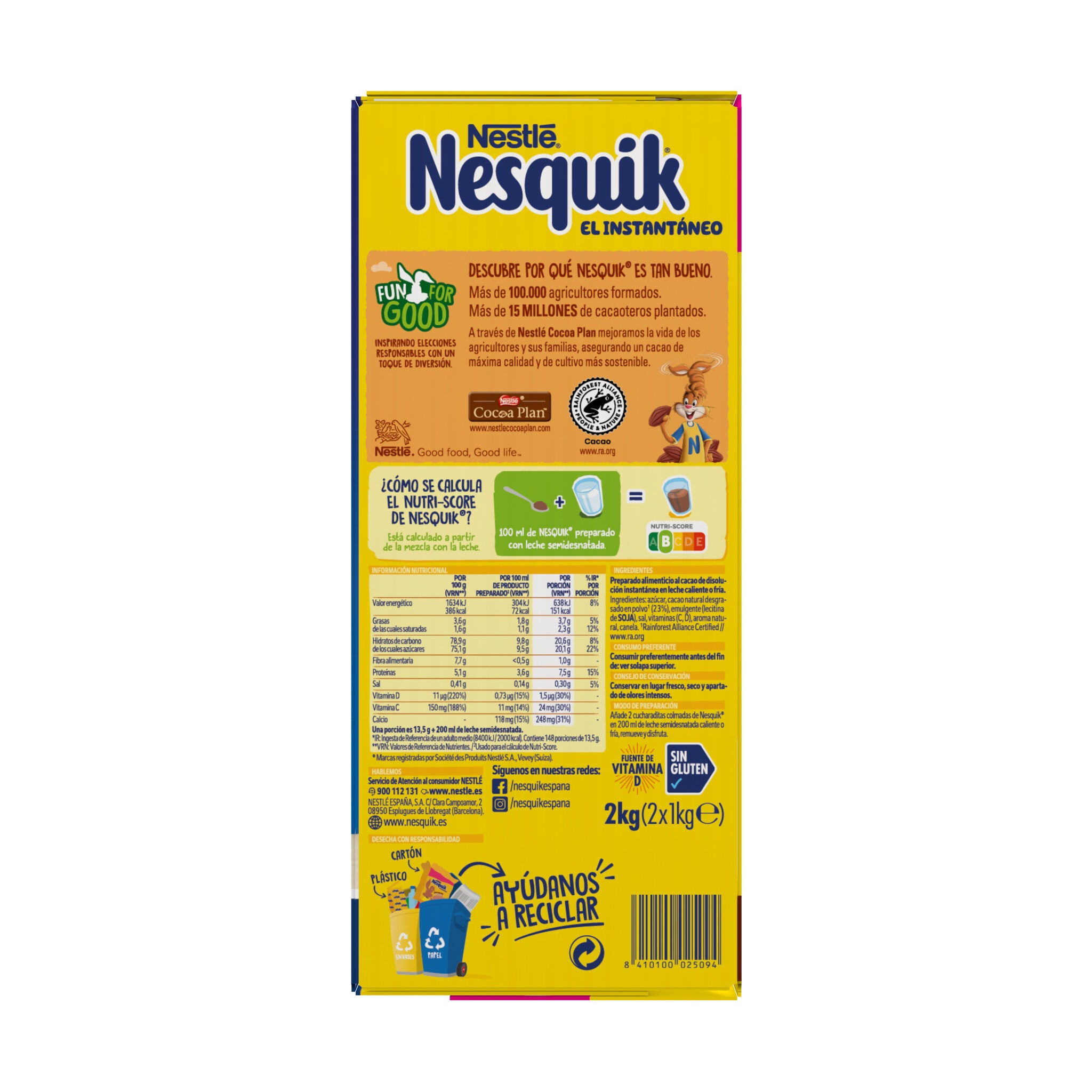 Cacao soluble estuche Nesquik 2kg