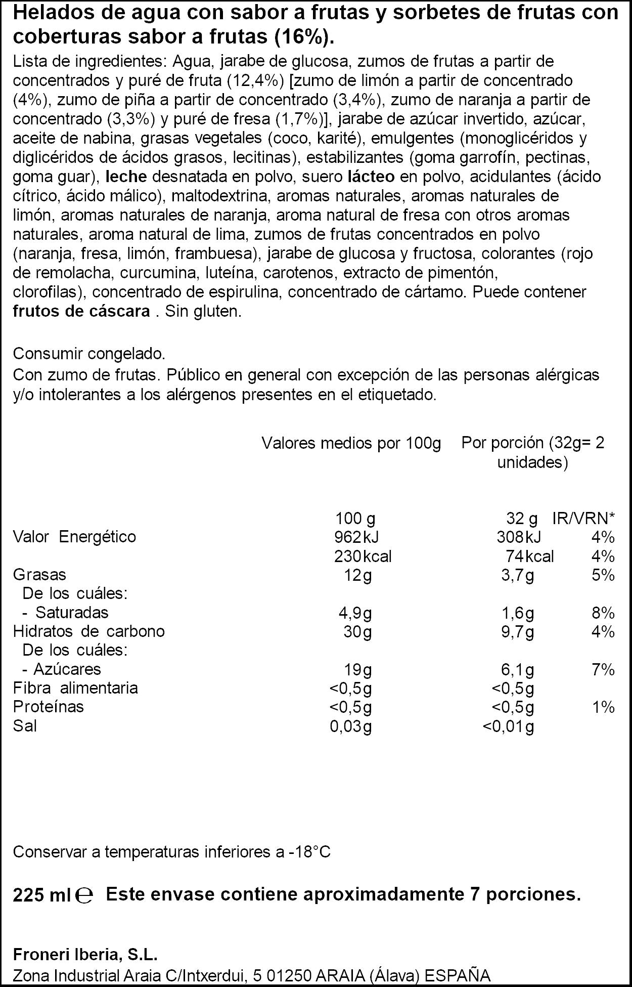 Helado infantil fantasmikos Nestle p15x15ml