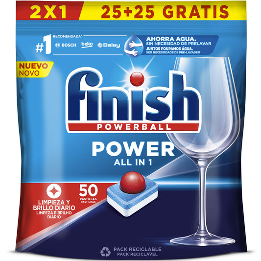 Lavavajilla máquina pastillas Finish  25+25 gratis La Despensa