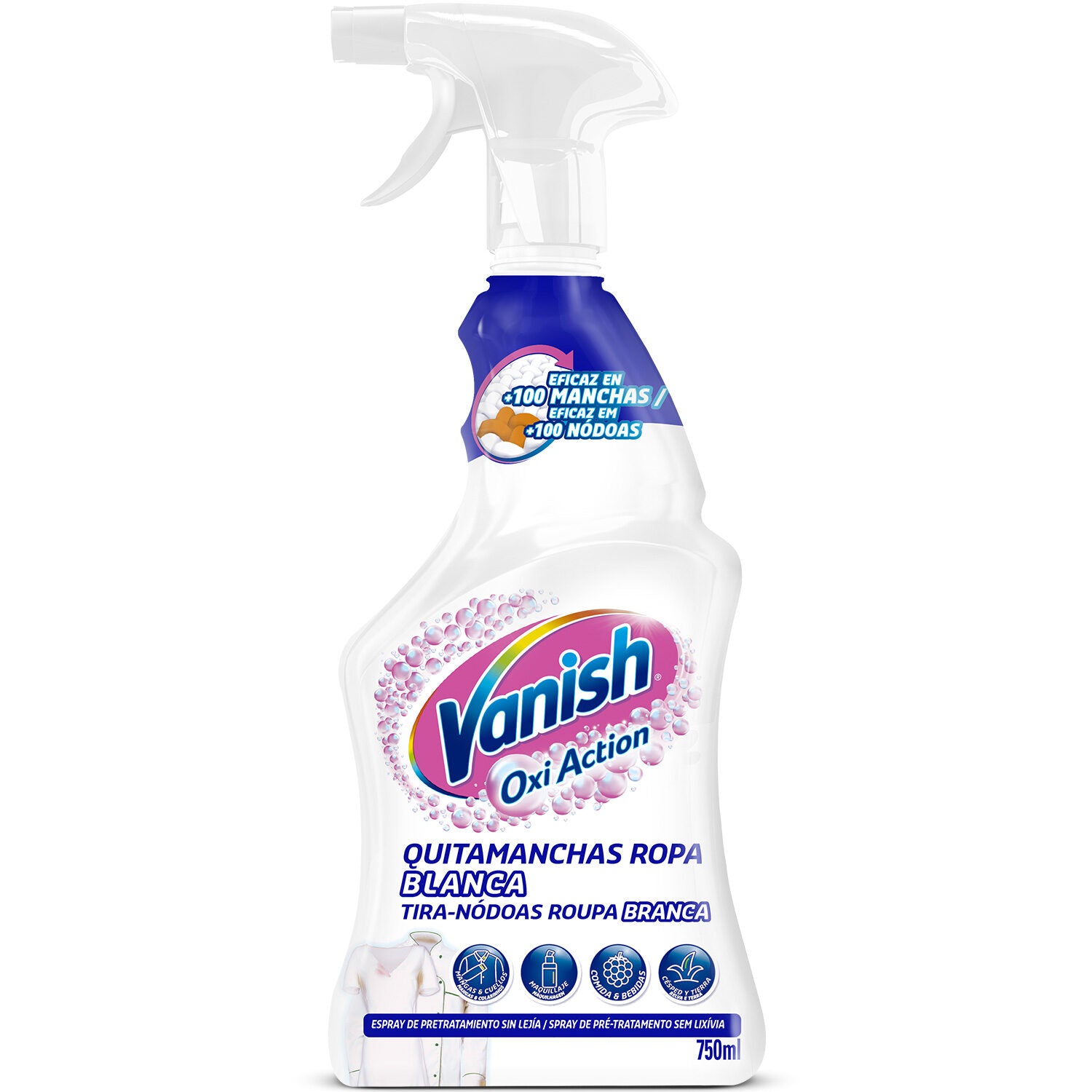 Quitamanchas spray ropa blanca Vanish 750ml