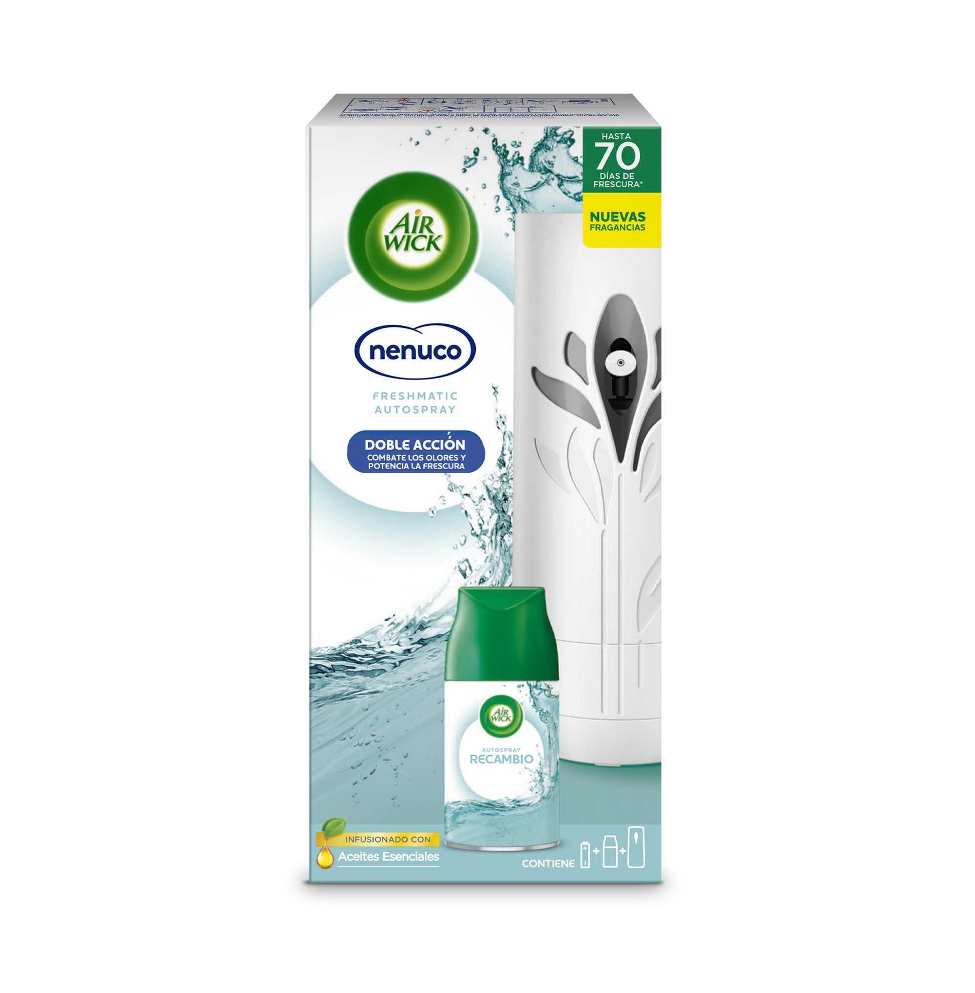 Ambientador automático nenuco kit apar+recamb freshmatic Air wik 250ml