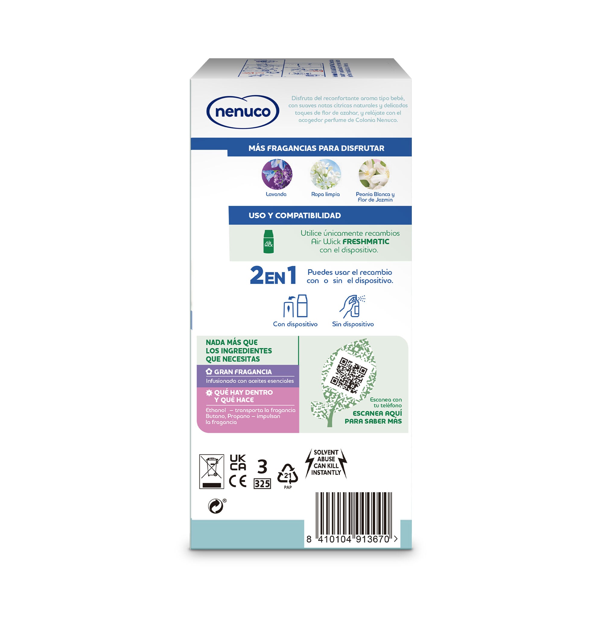 Ambientador automático nenuco kit apar+recamb freshmatic Air wik 250ml