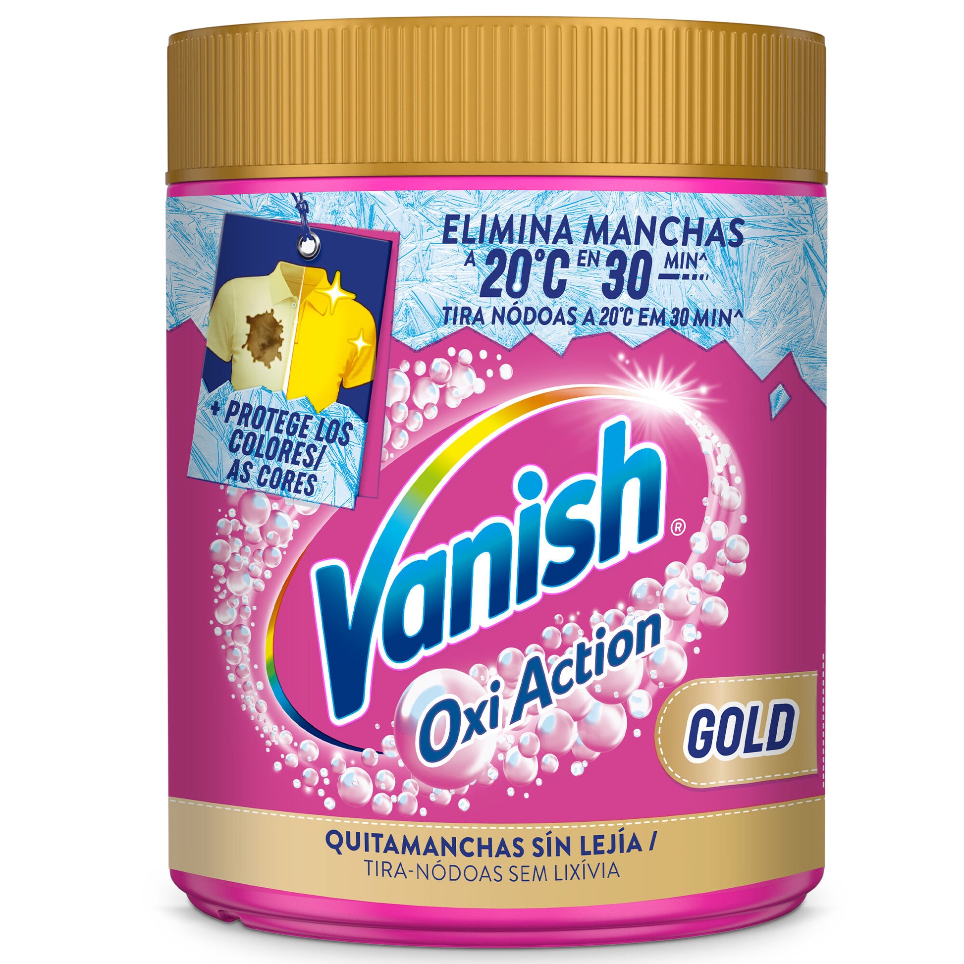 Quitamanchas gold polvo pink Vanish 400g
