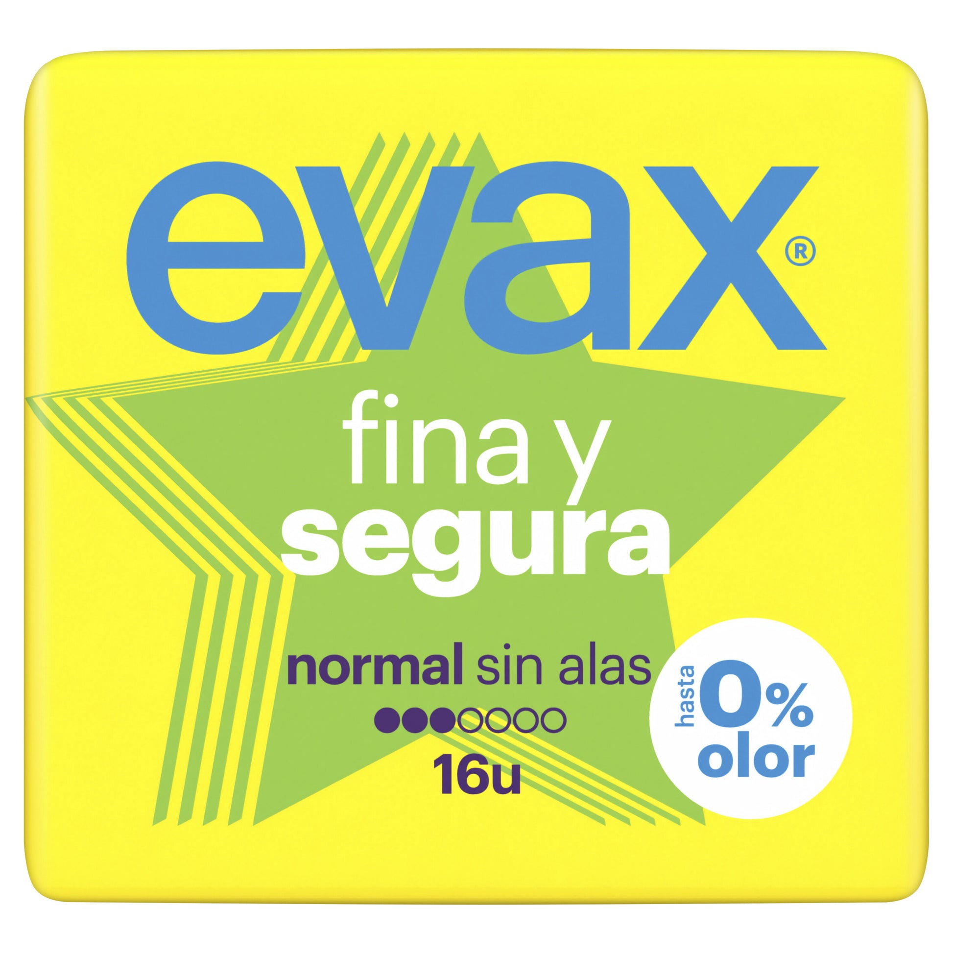 Compresa normal fina y segura Evax 16u