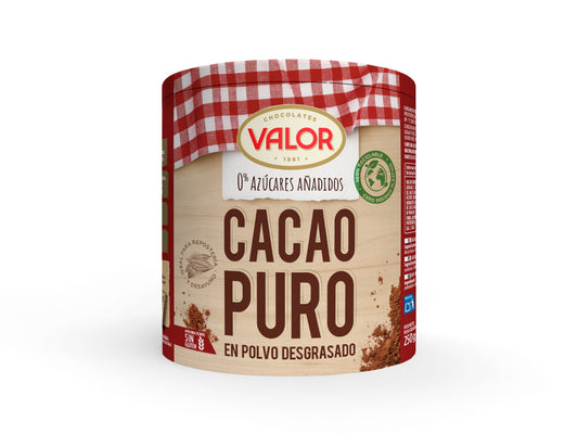 Cacao soluble 0% s/azúcar puro Valor 250g La Despensa