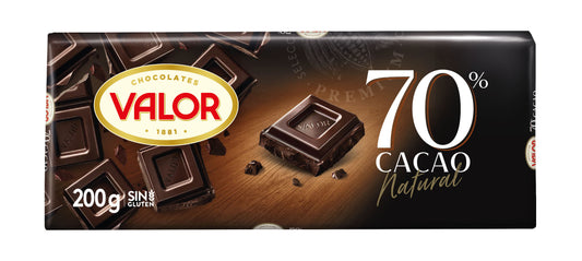 Chocolate negro 70% Valor 200g La Despensa