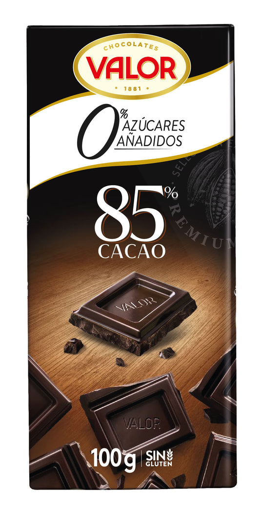 Chocolate s/a negro 85% Valor 100g La Despensa