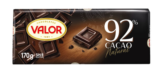 Chocolate negro 92% Valor 170g La Despensa