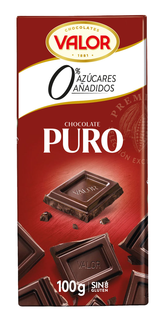 Chocolate s/azucar puro Valor 100g La Despensa