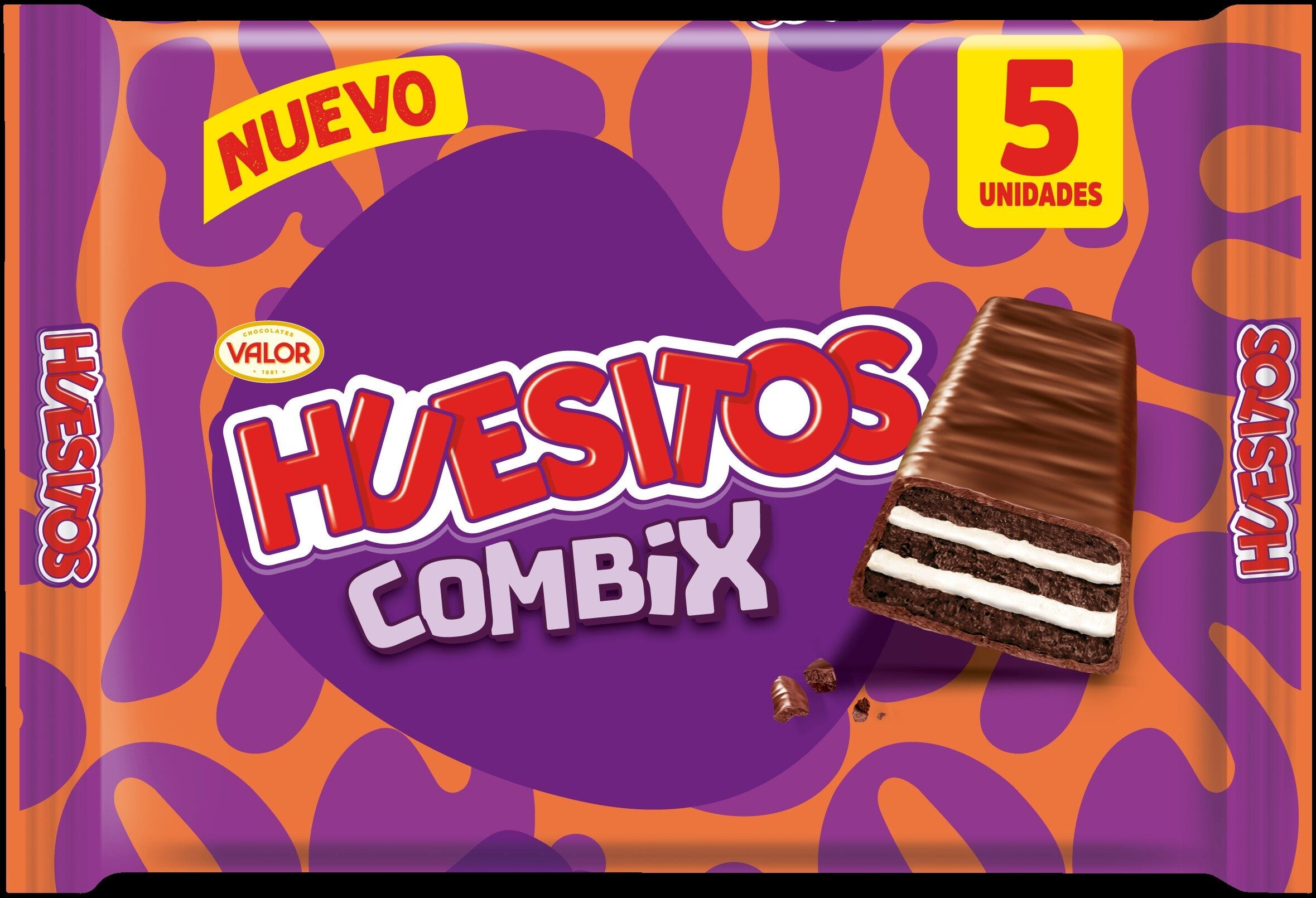 Chocolatina combix leche Valor p5 20g/u