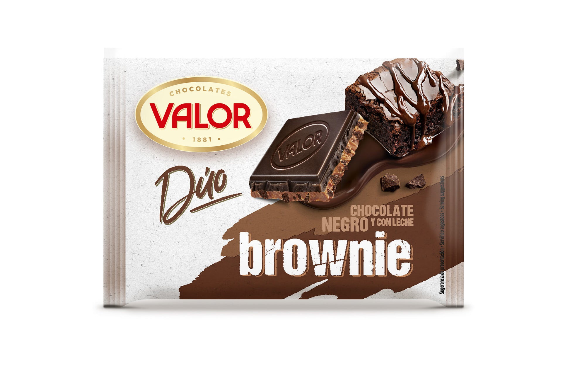 Chocolate negro & c/leche brownie Valor 130g