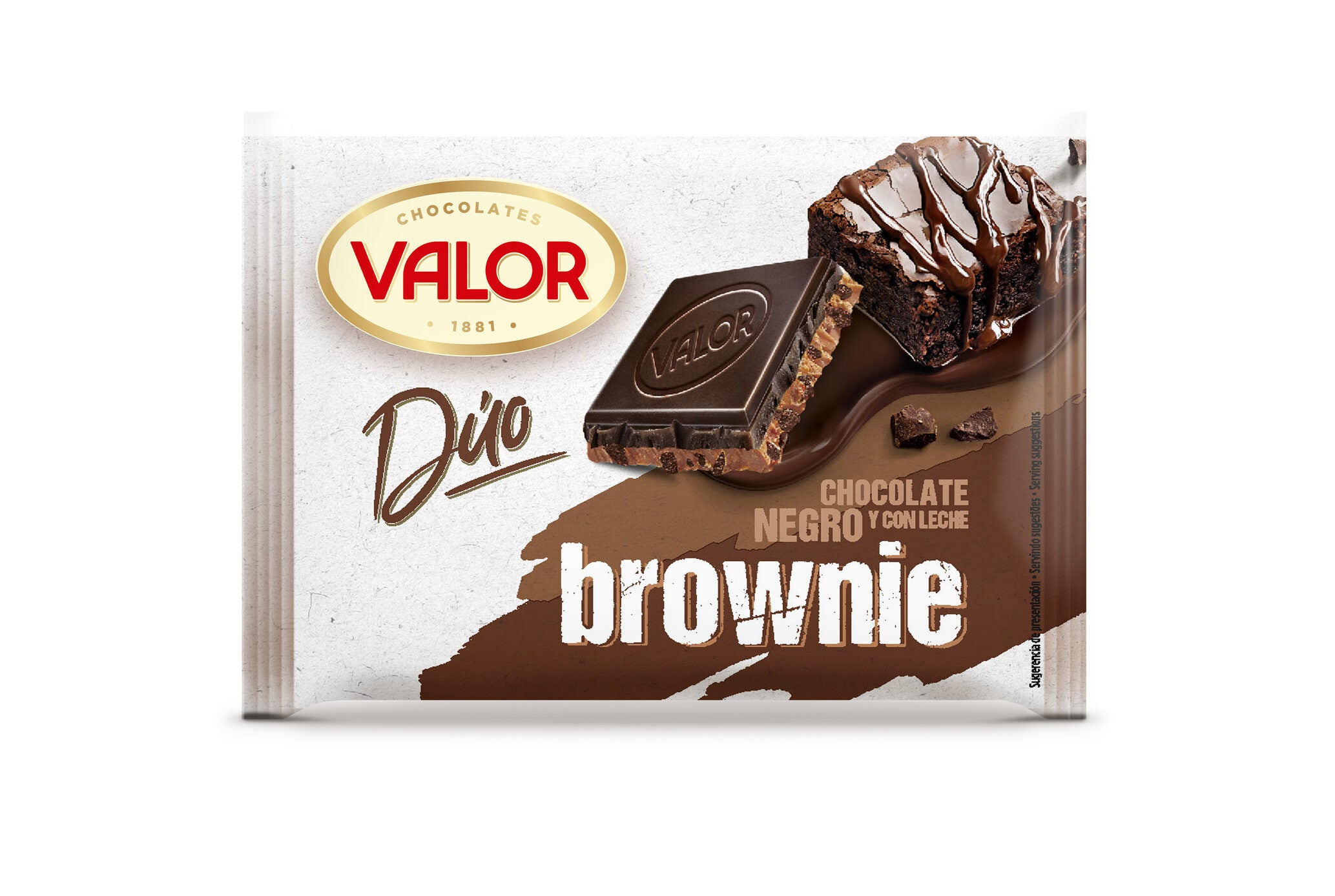 Chocolate negro & c/leche brownie Valor 130g