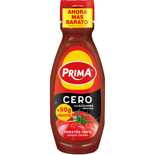 Ketchup cero bote Prima 460g La Despensa
