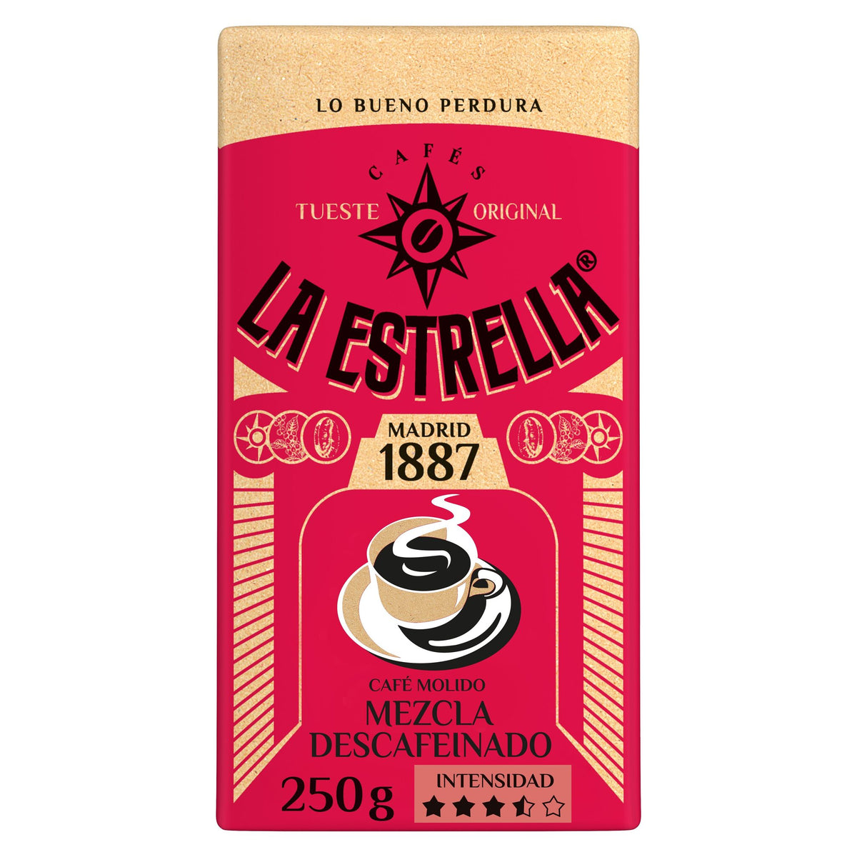 Café molido descafeinado mezcla Estrella 250g