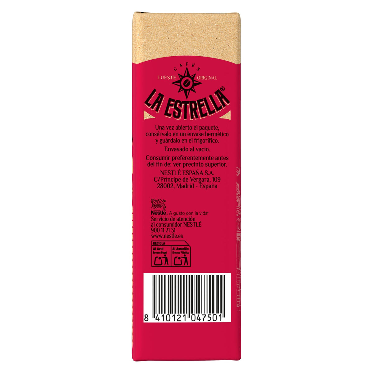 Café molido descafeinado mezcla Estrella 250g
