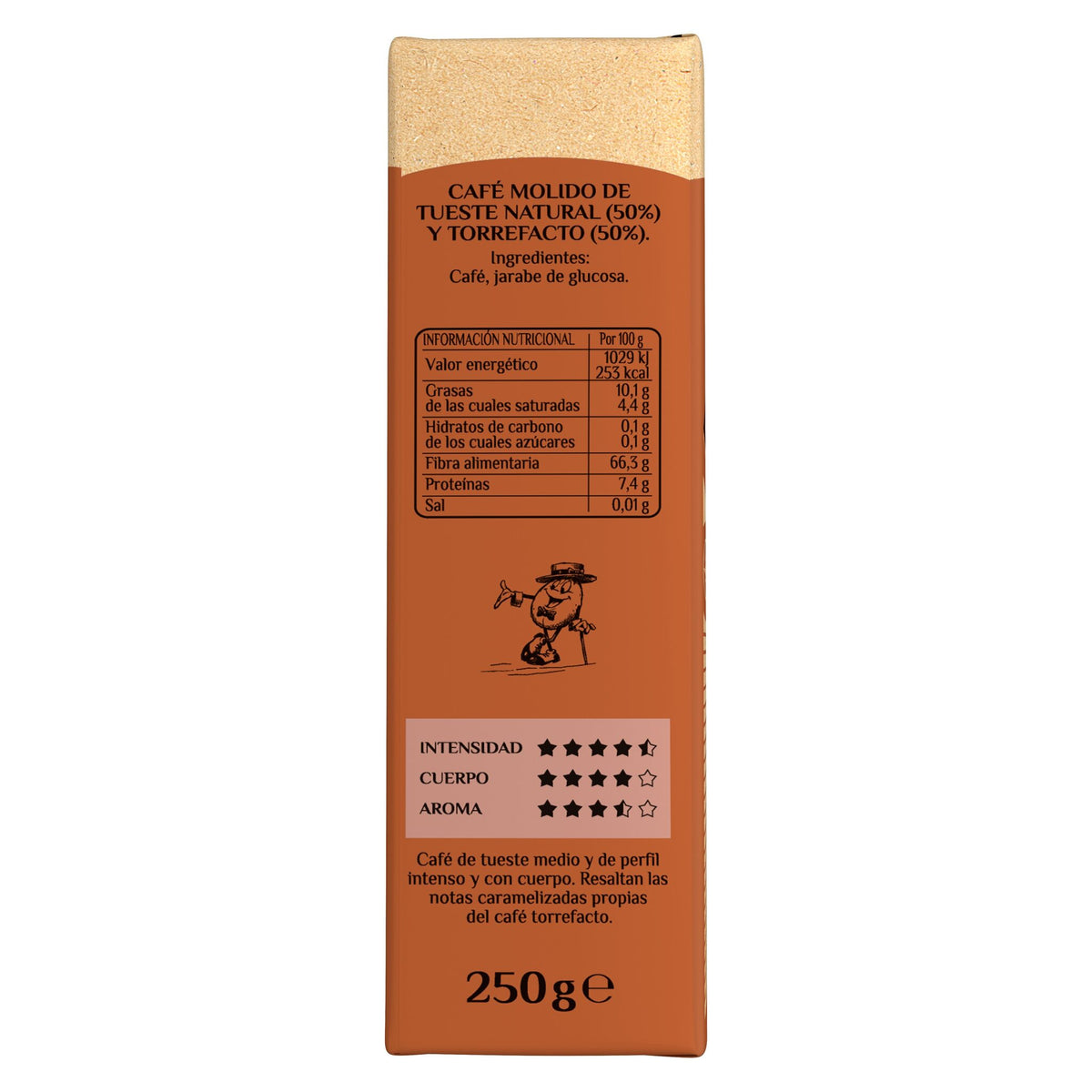 Café molido mezcla 50/50 Estrella 250g