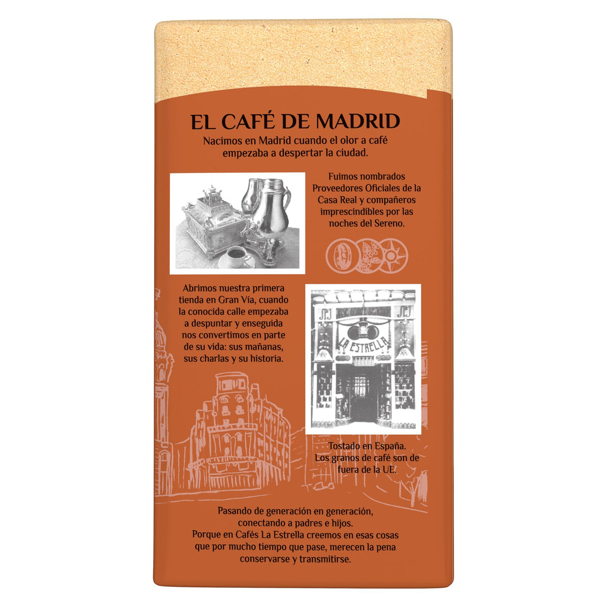 Café molido mezcla 50/50 Estrella 250g
