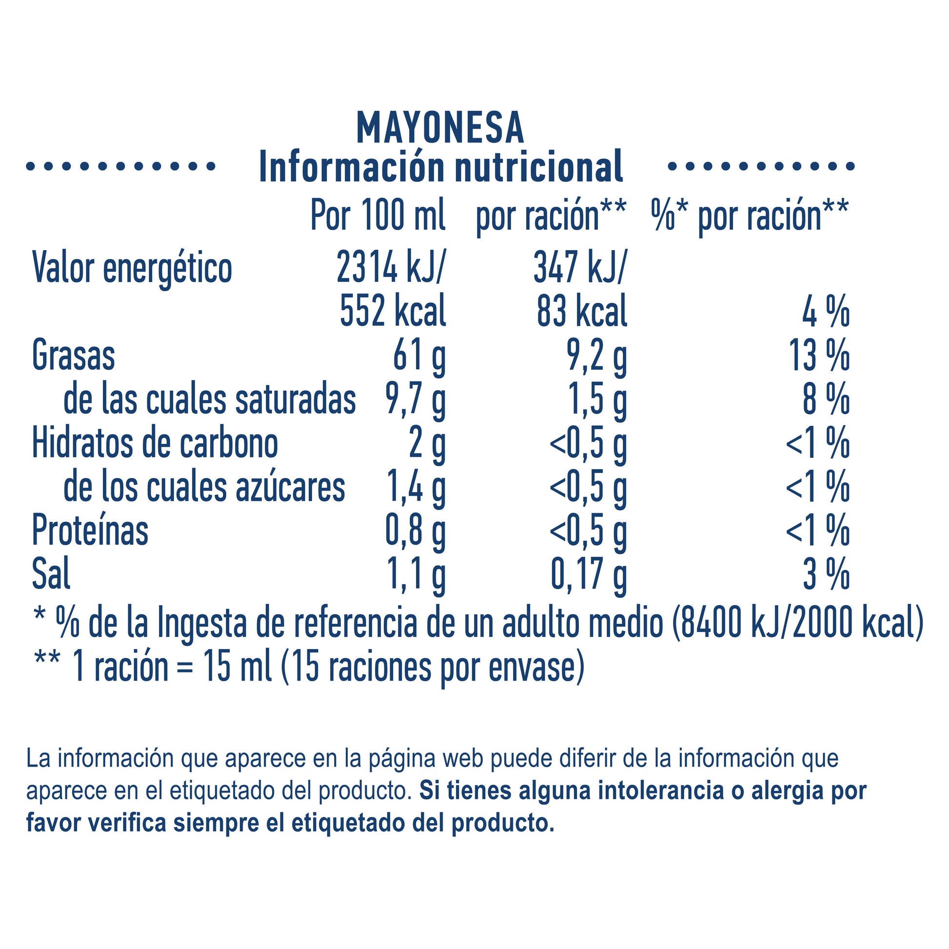 Mayonesa  Hellmans 225ml