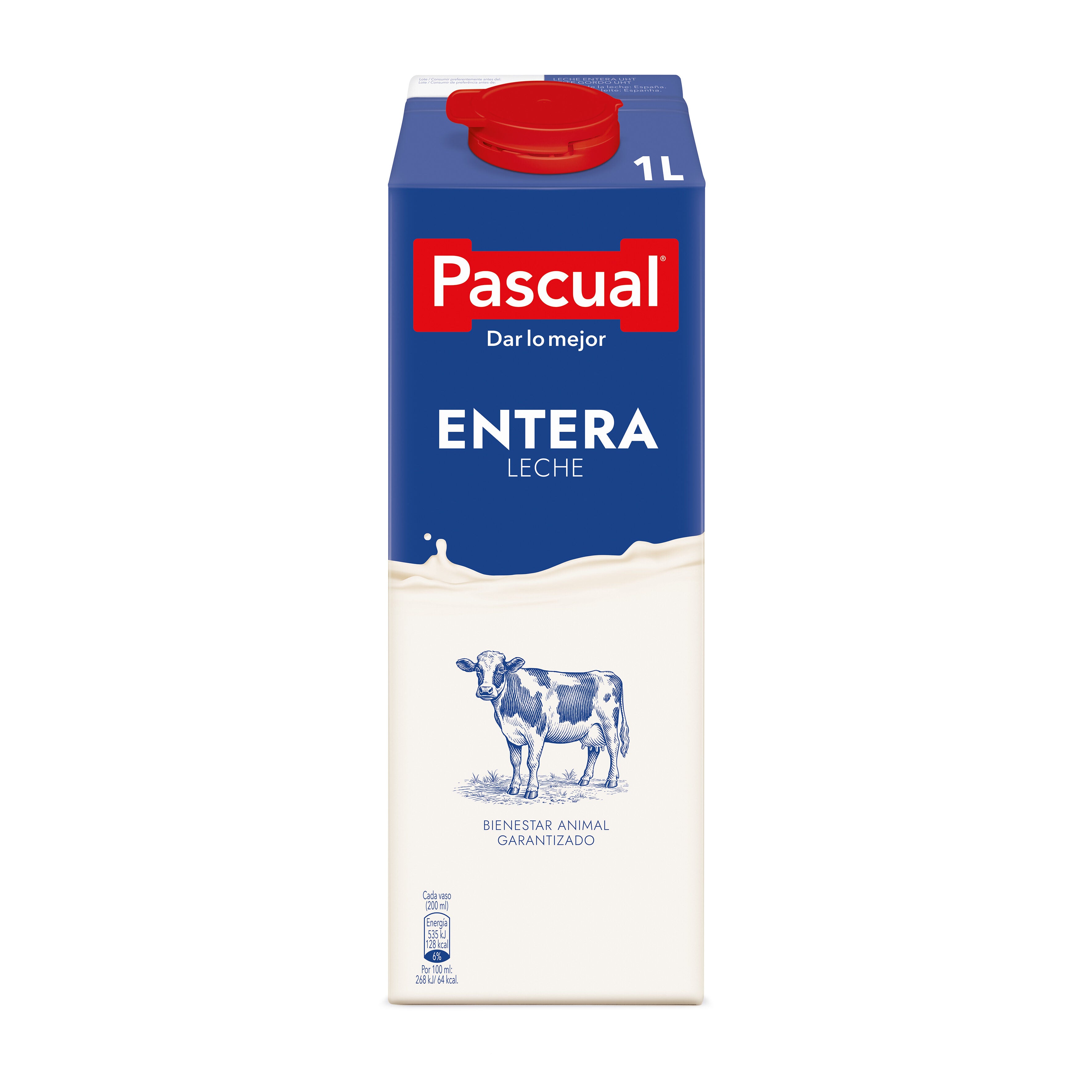 Leche entera brik Pascual 1l