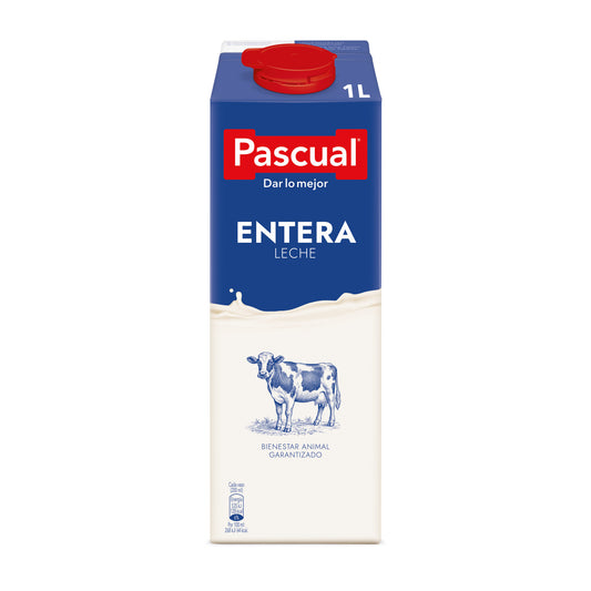 Leche entera brik Pascual 1l La Despensa
