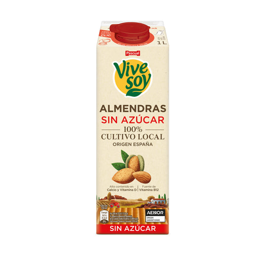 Bebida almendra s/a con calcio y vitaminas Vivesoy 1l La Despensa