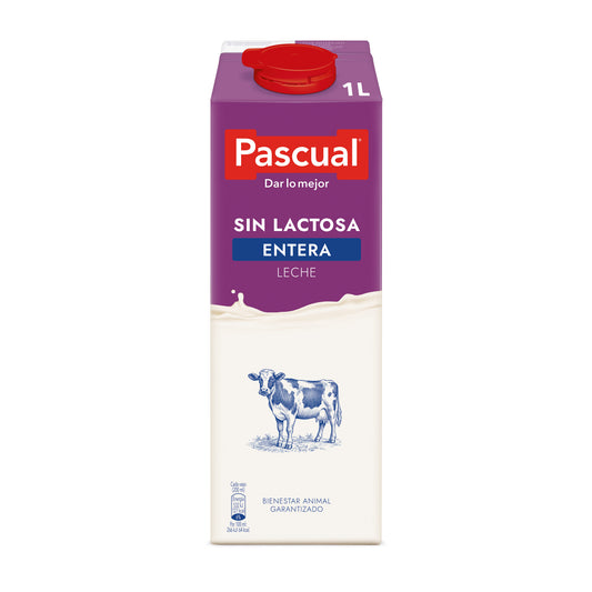 Leche entera s/lactosa Pascual 1l La Despensa