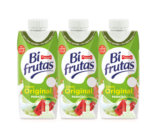 Bebida resfres mixta zumo fruta/leche paraiso Bifrutas p3 330ml/u La Despensa