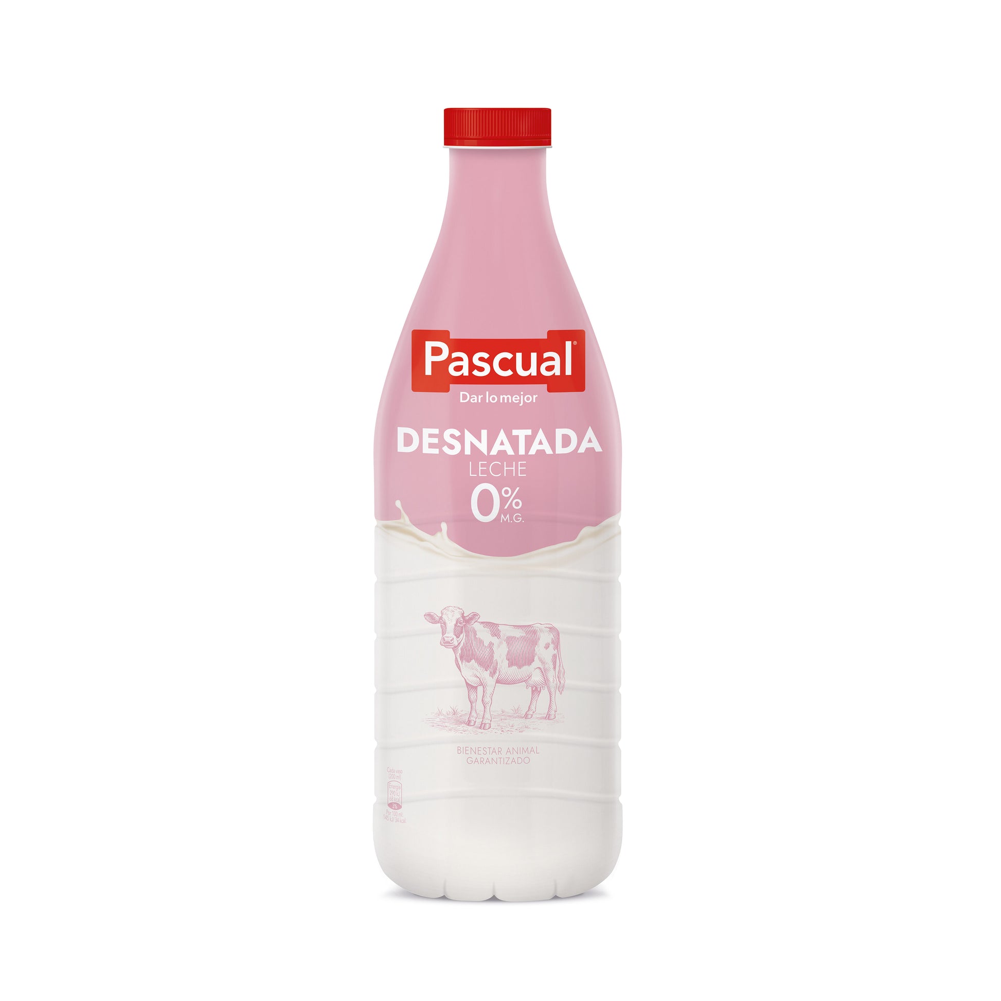 Leche desnatada botella Pascual 1.5l