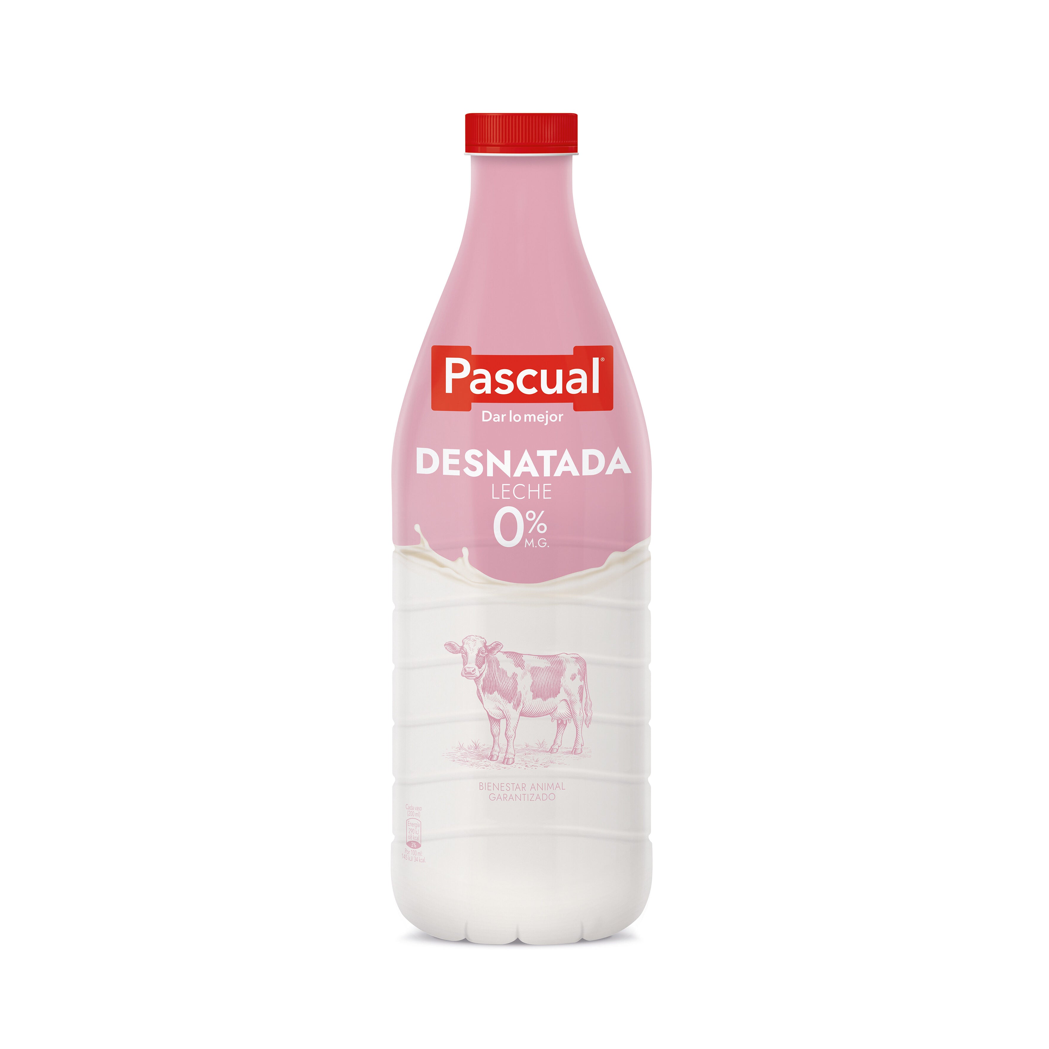 Leche desnatada botella Pascual 1.5l