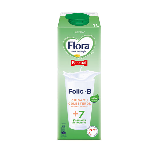 Leche semidesnatada colesterol Flora 1l La Despensa