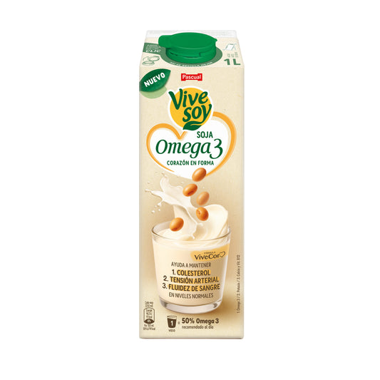 Bebida vegetal soja y omega 3 Vivesoy 1l La Despensa