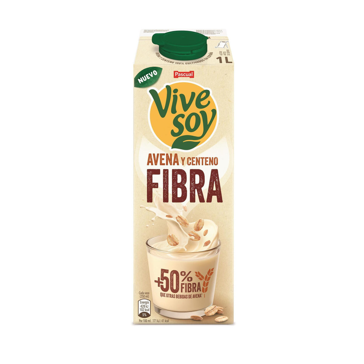 Bebida avena-centeno Vivesoy 1l