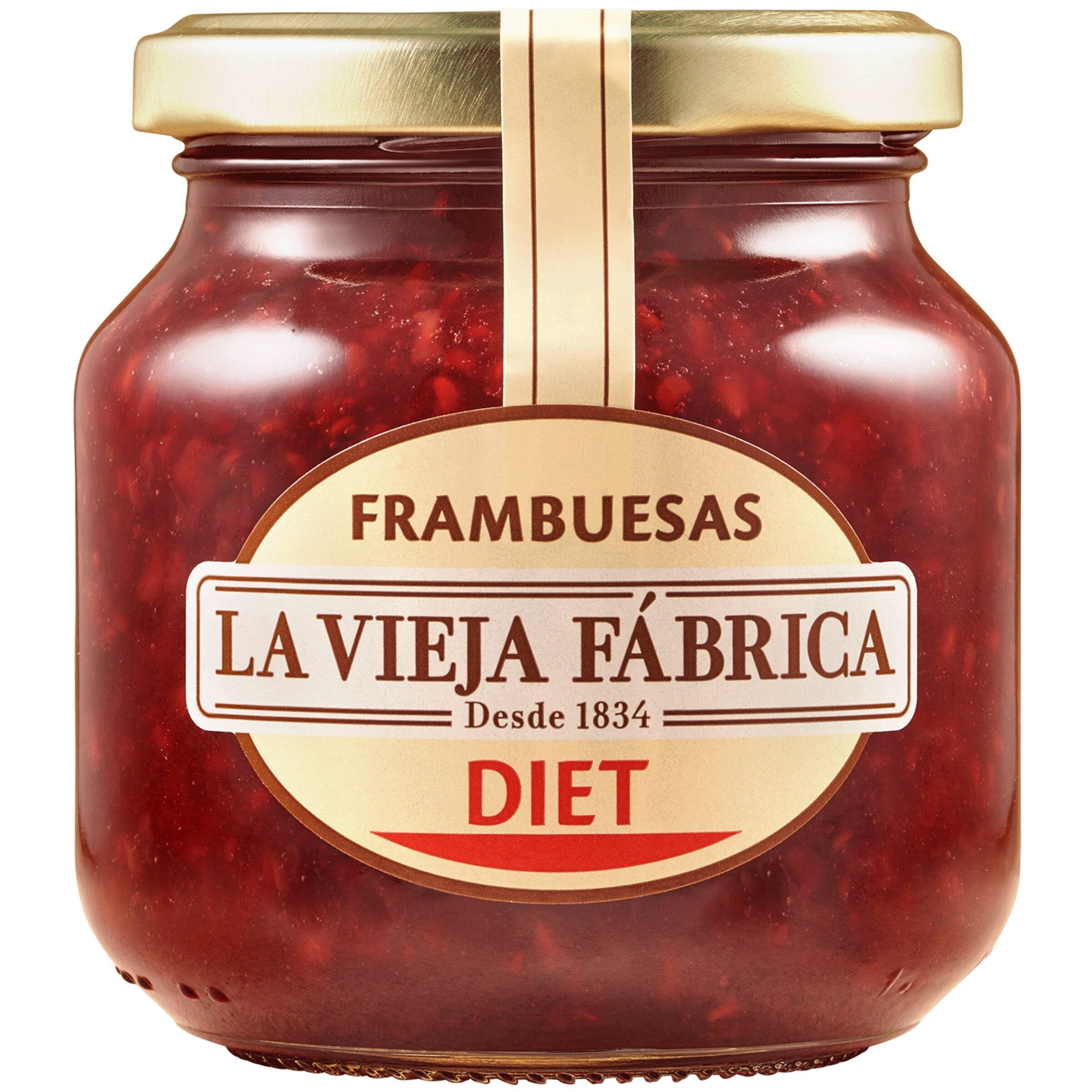 Mermelada diet frambuesa La Vieja fábrica 280g