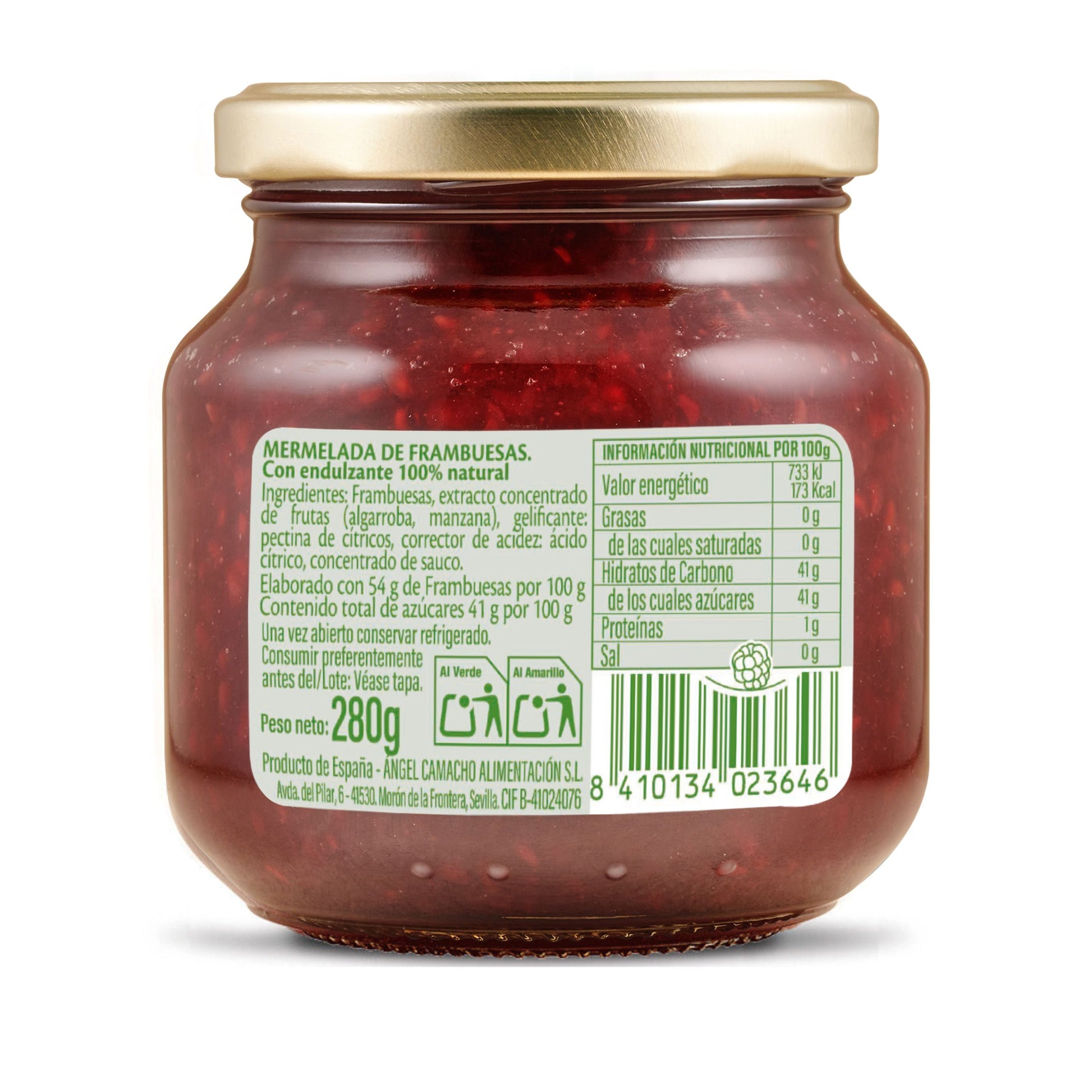 Mermelada 100% naturalframbuesa La vieja fabrica 280g