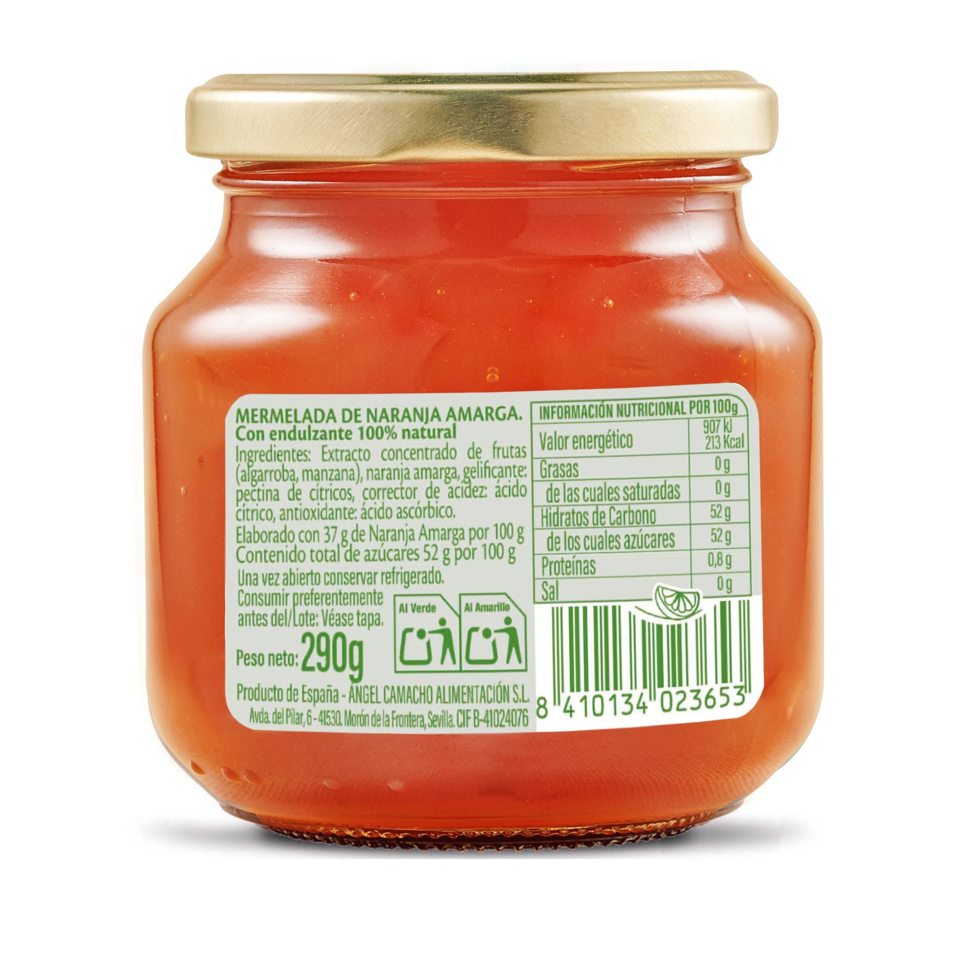 Mermelada cero naranja amarga La vieja fabrica 290g