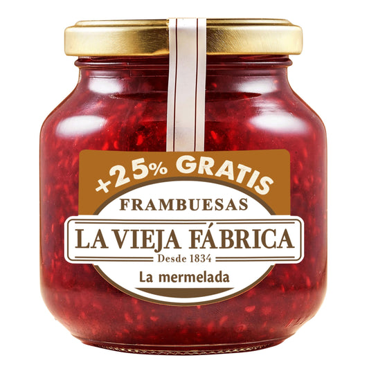 Mermelada frambuesa cristal La vieja fabrica 280g La Despensa