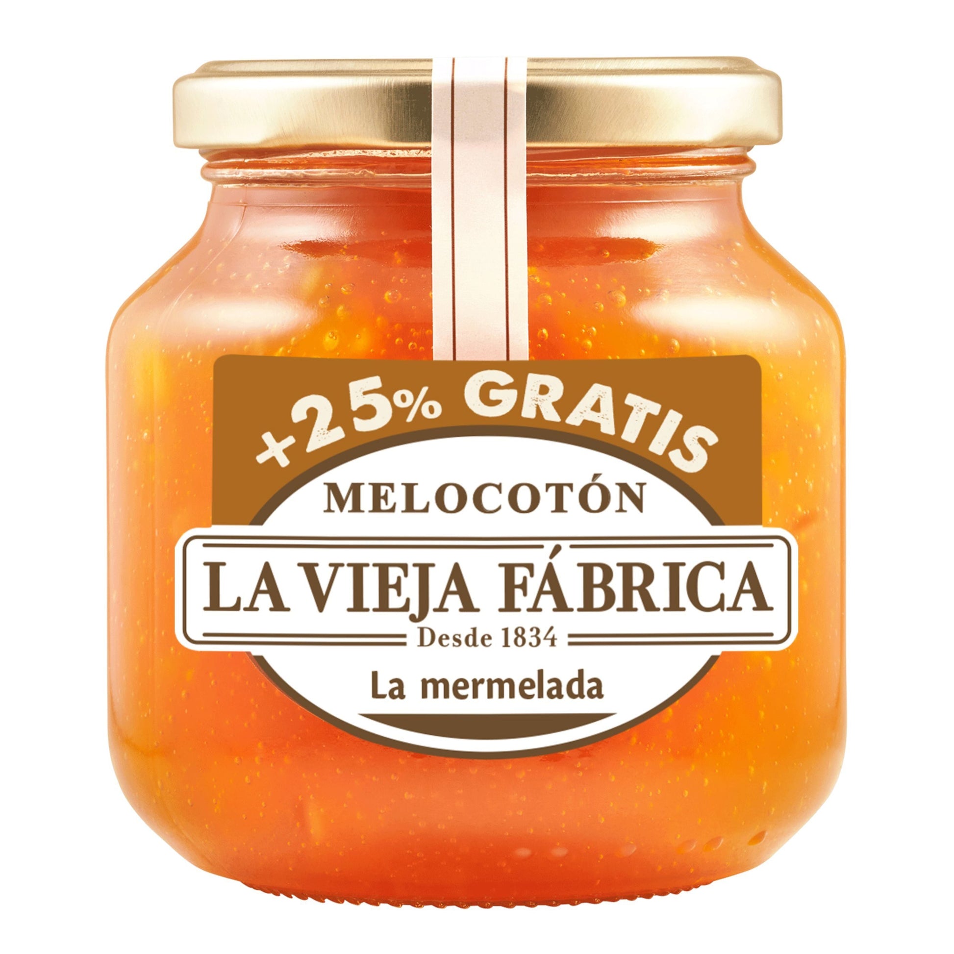 Mermelada melocotón cristal La vieja fabrica 280g