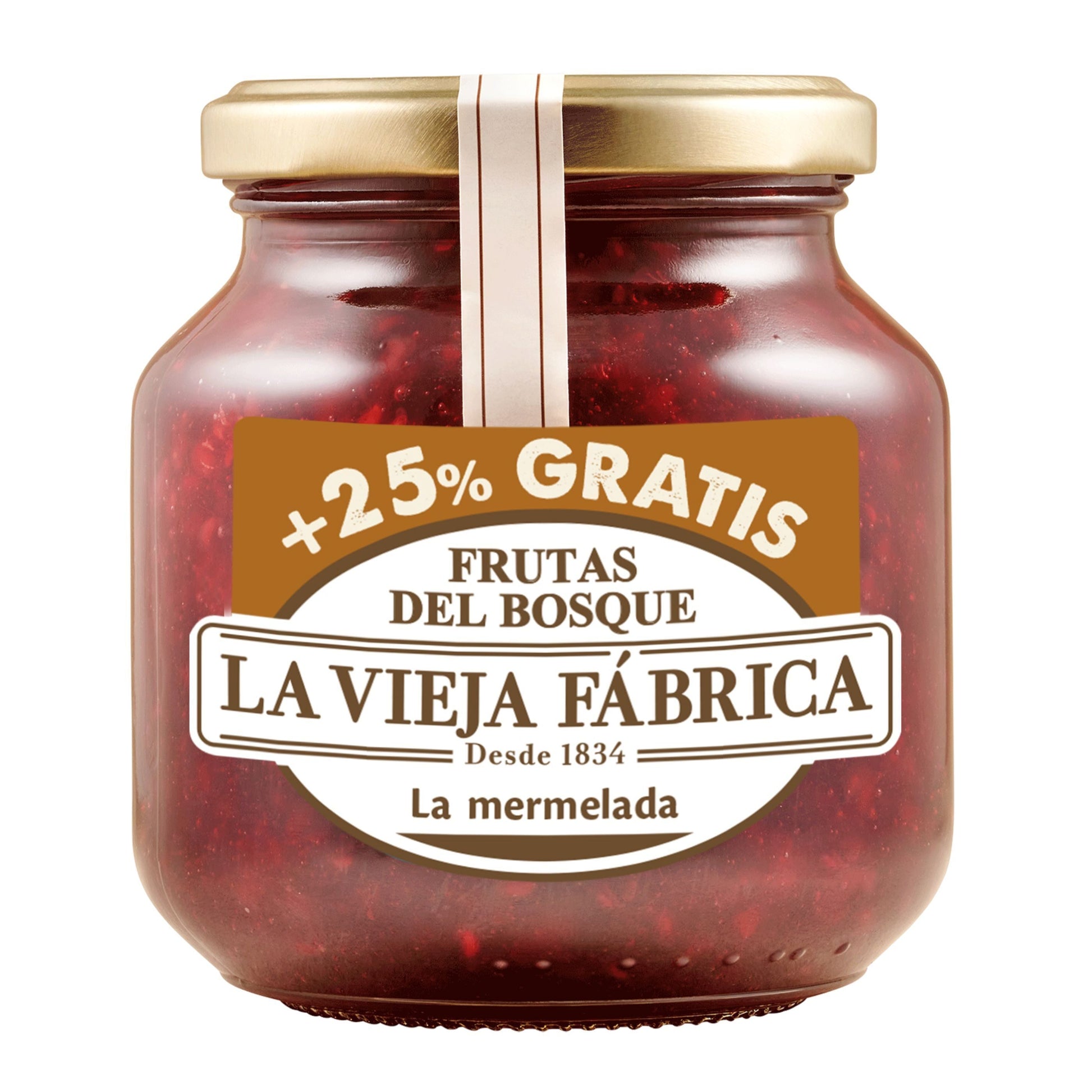 Mermelada frutas del bosque cristal La vieja fabrica 280g